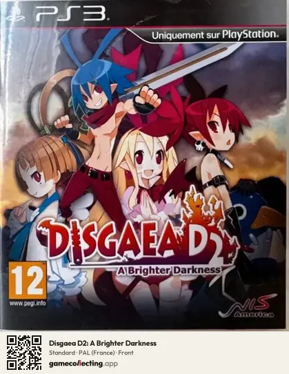 Disgaea D2: A Brighter Darkness PlayStation 3, France box front