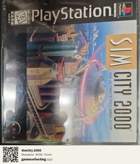 SimCity 2000 PlayStation, NTSC box front