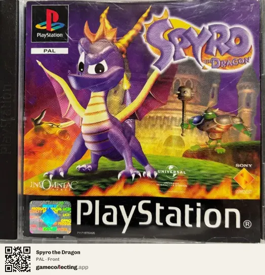 Spyro the Dragon PlayStation, PAL box front