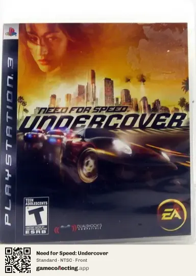 Need for Speed: Undercover PlayStation 3, NTSC box front