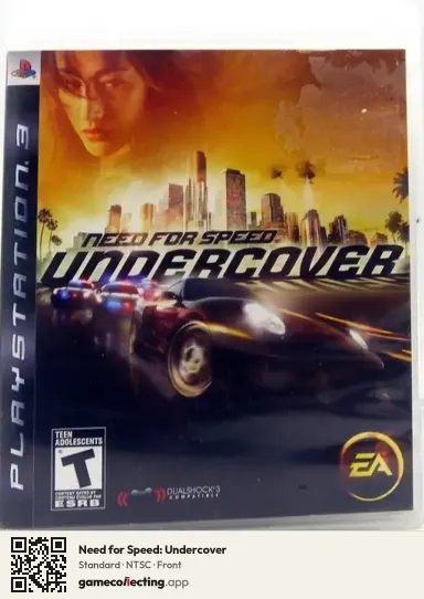 Need for Speed: Undercover PlayStation 3, NTSC box front