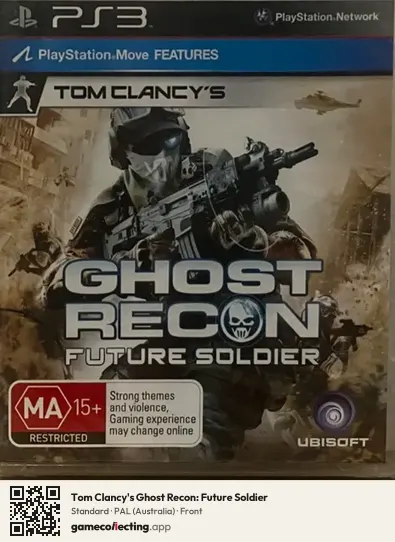 Tom Clancy's Ghost Recon: Future Soldier PlayStation 3, Australia box front