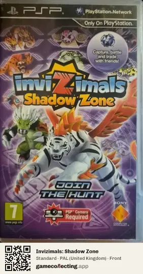 Invizimals: Shadow Zone PlayStation Portable, United Kingdom box front