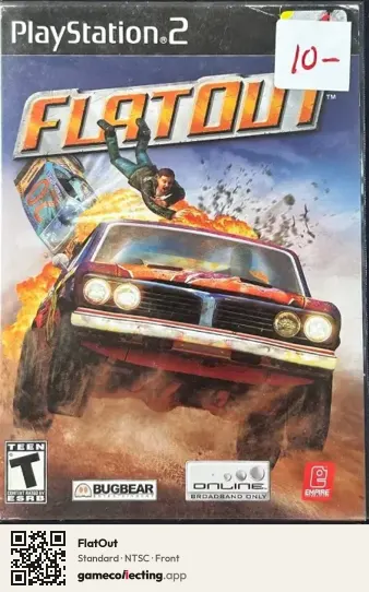 FlatOut PlayStation 2, NTSC box front