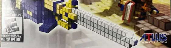 3D Dot Game Heroes, the ESRB box on its front