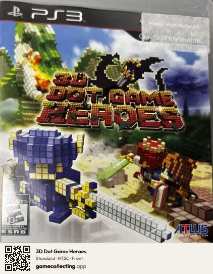 3D Dot Game Heroes PlayStation 3, NTSC box front