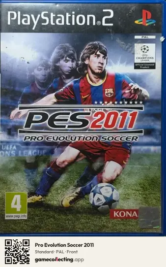 Pro Evolution Soccer 2011 PlayStation 2, PAL box front