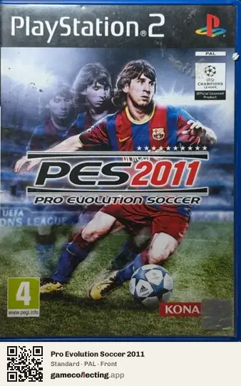 Pro Evolution Soccer 2011 PlayStation 2, PAL box front