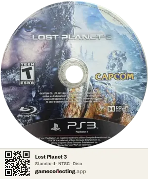 Lost Planet 3 PlayStation 3, NTSC disc