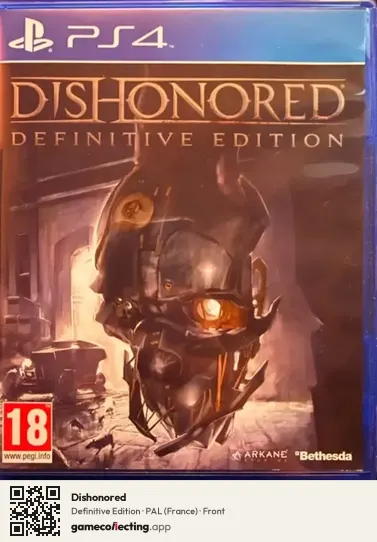 Dishonored PlayStation 4, France box front