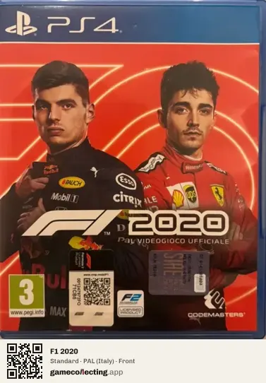 F1 2020 PlayStation 4, Italy box front