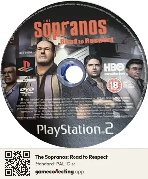 The Sopranos: Road to Respect PlayStation 2, PAL disc