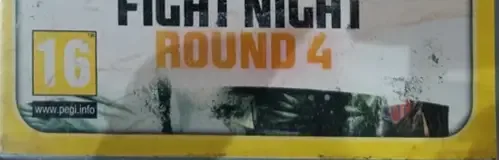 Fight Night Round 4, the PEGI square on its front
