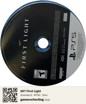 007 First Light PlayStation 5, NTSC disc