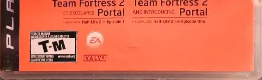 The Orange Box, the ESRB box on its front