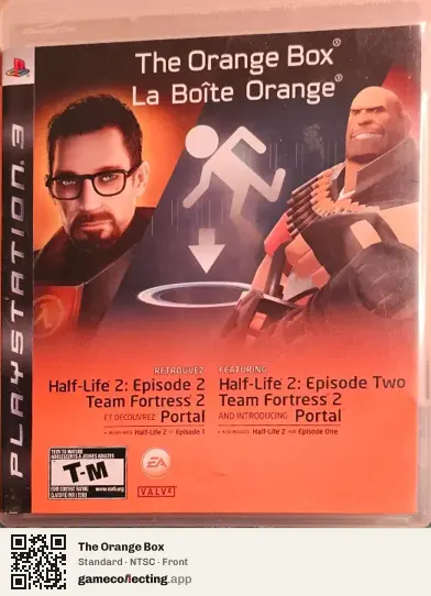 The Orange Box PlayStation 3, NTSC box front