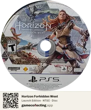 Horizon Forbidden West PlayStation 5, NTSC disc
