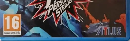 Persona 5 Strikers, the PEGI square on its front