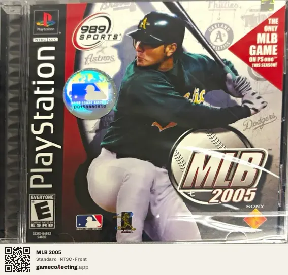 MLB 2005 PlayStation, NTSC box front