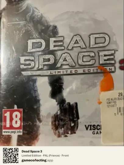 Dead Space 3 PlayStation 3, France box front