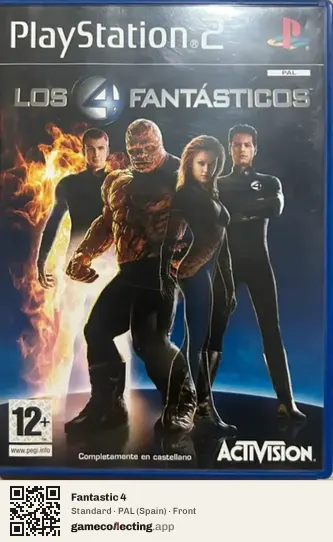 Fantastic 4 PlayStation 2, Spain box front