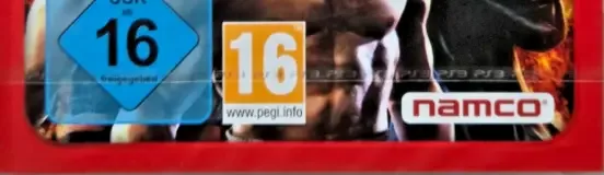 Tekken 6, the USK square on its front