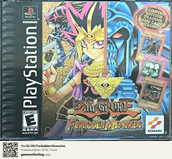 Yu-Gi-Oh! Forbidden Memories PlayStation, NTSC box front