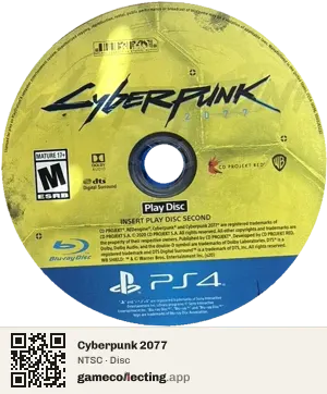 Cyberpunk 2077 PlayStation 4, NTSC disc
