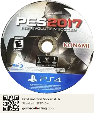 Pro Evolution Soccer 2017 PlayStation 4, NTSC disc