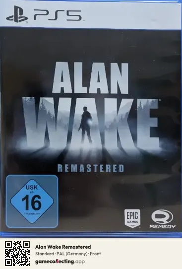 Alan Wake Remastered PlayStation 5, Germany box front