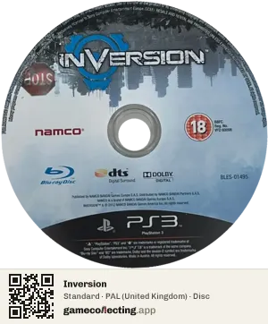 Inversion PlayStation 3, PAL disc