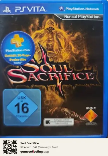 Soul Sacrifice PlayStation Vita, Germany box front