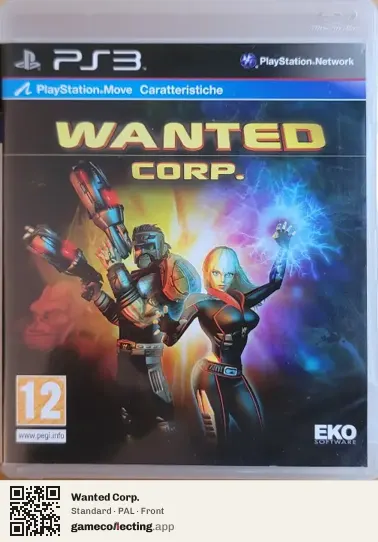 Wanted Corp. PlayStation 3, PAL box front