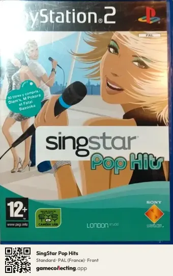 SingStar Pop Hits PlayStation 2, France box front