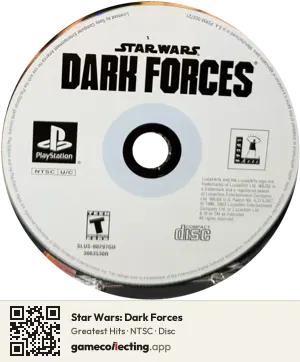 Star Wars: Dark Forces PlayStation, NTSC disc