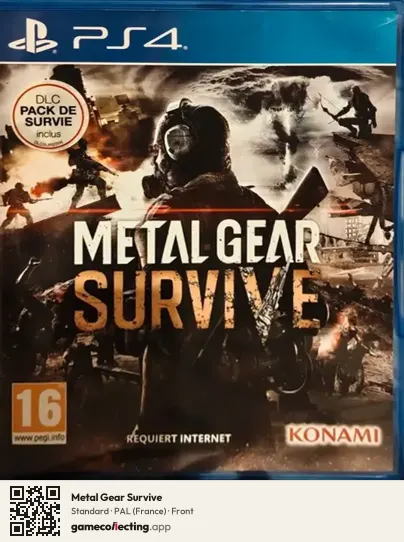 Metal Gear Survive PlayStation 4, France box front
