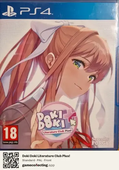 Doki Doki Literature Club Plus! PlayStation 4, PAL box front