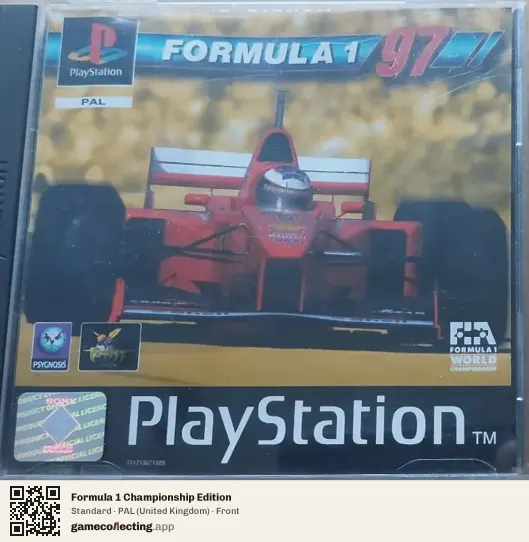 Formula 1 Championship Edition PlayStation, United Kingdom box front