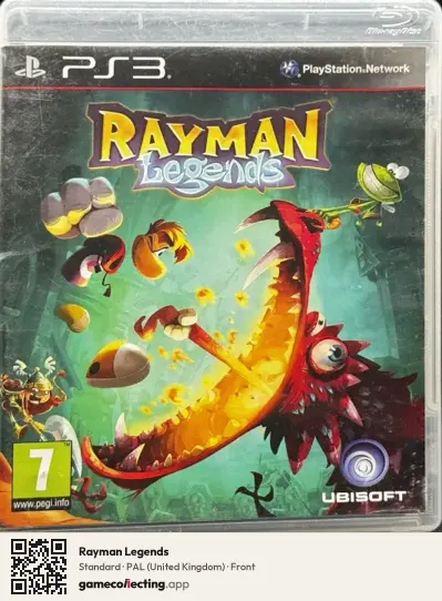Rayman Legends PlayStation 3, United Kingdom box front