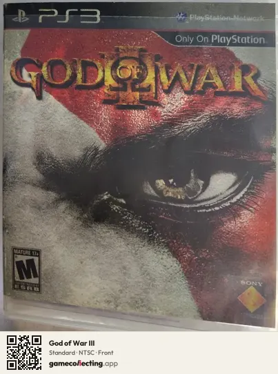 God of War III PlayStation 3, NTSC box front