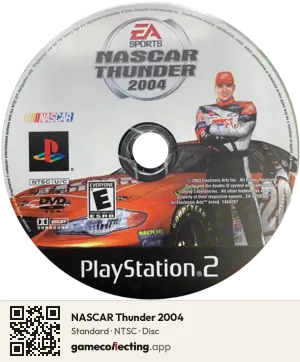 NASCAR Thunder 2004 PlayStation 2, NTSC disc