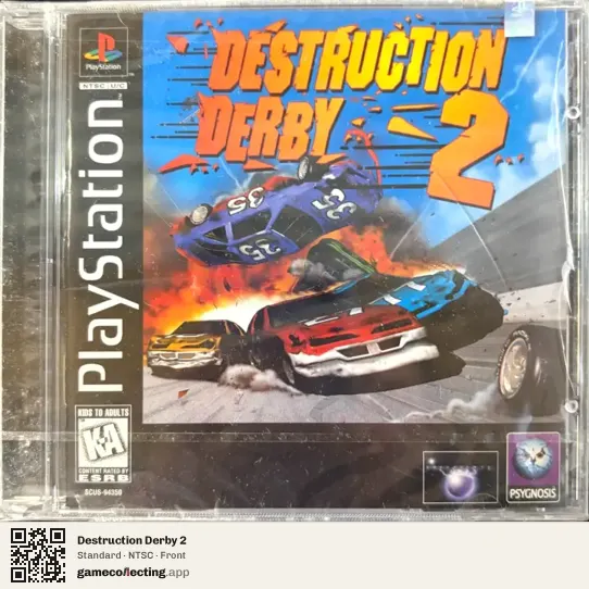 Destruction Derby 2 PlayStation, NTSC box front