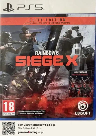 Tom Clancy's Rainbow Six Siege PlayStation 5, PAL box front