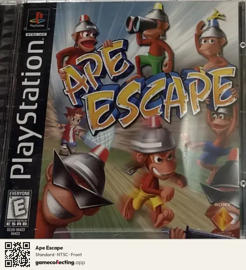 Ape Escape PlayStation, NTSC box front
