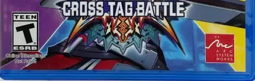 BlazBlue: Cross Tag Battle, the ESRB box on its front
