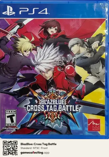 BlazBlue: Cross Tag Battle PlayStation 4, NTSC box front