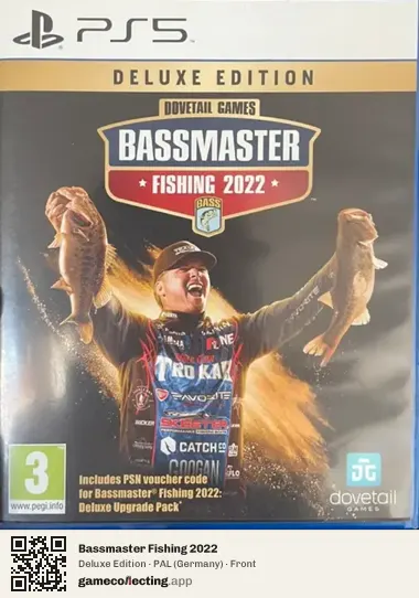 Bassmaster Fishing 2022 PlayStation 5, Germany box front
