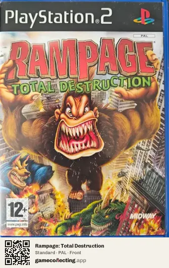 Rampage: Total Destruction PlayStation 2, PAL box front