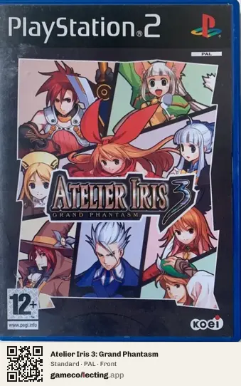 Atelier Iris 3: Grand Phantasm PlayStation 2, PAL box front