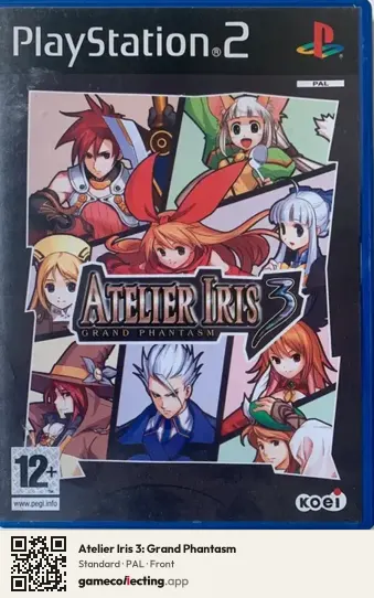Atelier Iris 3: Grand Phantasm PlayStation 2, PAL box front